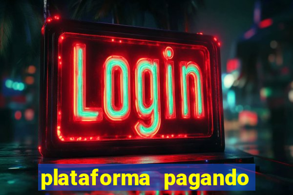 plataforma pagando bem hoje